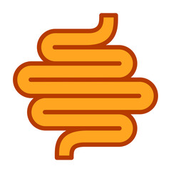Human colon vector illustration