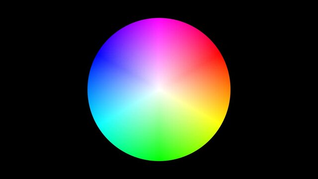 Spinning Bright Color Picker Spinner Hypnotism Radial Gradient