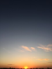 sunset over the sea