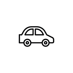 car icon in line style icon stock of transportation vehicles. coloring picture for children game.