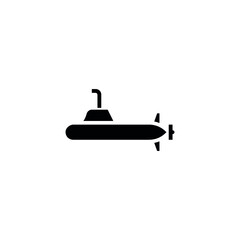submarine icon vector isolated on white background