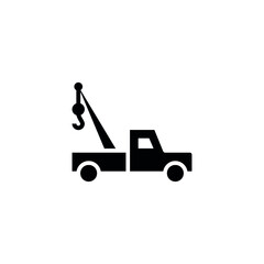 tow truck icon vector isolated