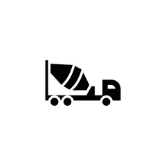 cement truck icon solid. vehicle and transportation icon stock. vector illustration