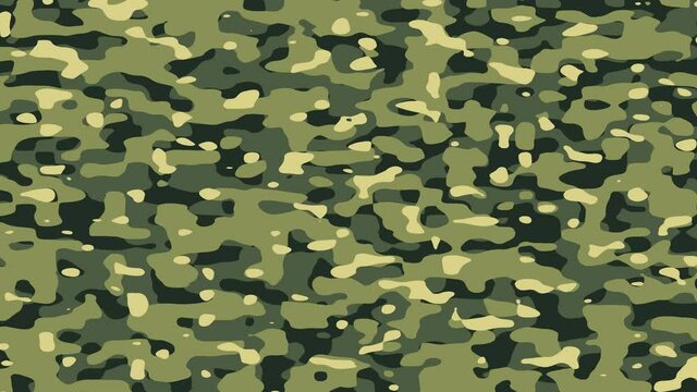 Forest Camo Camouflage Moving Panning View