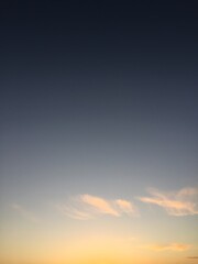 sunset in the sky