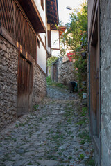 Fototapeta na wymiar Safranbolu streets and beautiful houses.