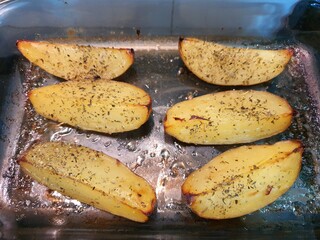 potatoes, batata assada, forno, comida!