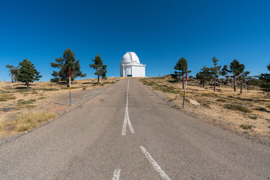 Astronomical telescope of Calar Alto in Almeria (Spain)
