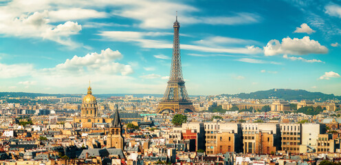 Uitzicht op Parijs en de toren