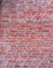 Naklejka premium old red brick wall of an old building for the whole frame