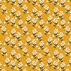 yellow background with flower