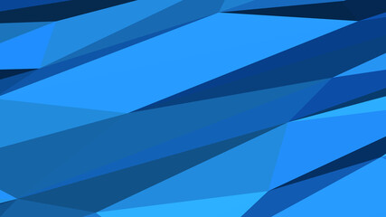 Dodger blue abstract background. Geometric vector illustration. Colorful 3D wallpaper.