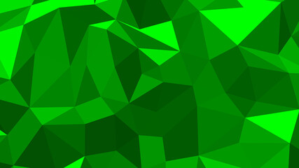 Green abstract background. Geometric vector illustration. Colorful 3D wallpaper.