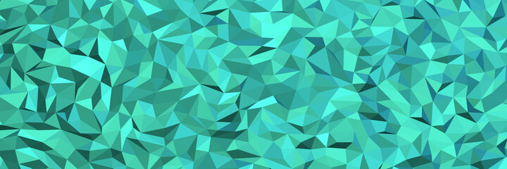 Turquoise abstract background. Geometric vector illustration. Colorful 3D wallpaper.