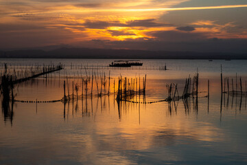 Obraz premium La Albufera, a natural area located in the province of Valencia, Spain 