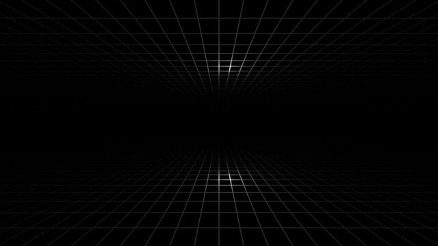 Floor and Ceiling Flat Grid Mask Subtle Laser Grid Cyber Room Tech