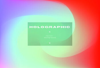 Trendy texture with polarization effect and colorful neon holographic stains. Abstract psychedelic background.