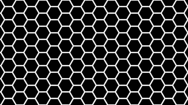 Grid of Hexagonal Hexagons Mask Beehive Hive Pattern