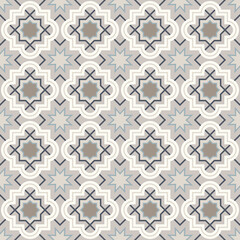Arabic geometry, Tangled Moroccan Pattern, seamless vector background.