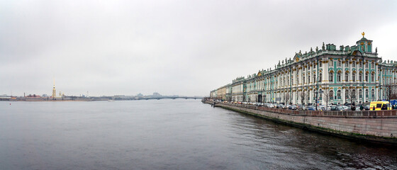 view of the Neva along the palace's n.p.m.