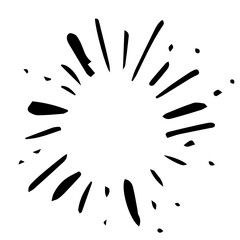 doodle design element, starburst doodle ,sparkling doodle,firework doodle.