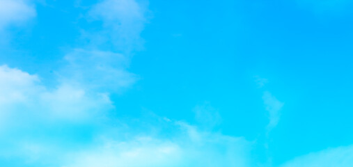 blue sky with beautiful natural white clouds	
