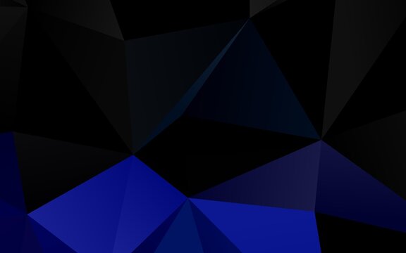 Light BLUE vector triangle mosaic cover. © Dmitry