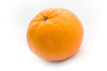 Ripe mandarines isolated on a white background