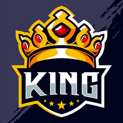 King crown esport logo design © avante_speed