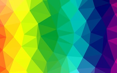 Light Multicolor, Rainbow vector polygonal template.