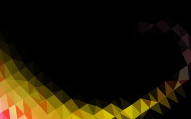 Light Pink, Yellow vector low poly cover.