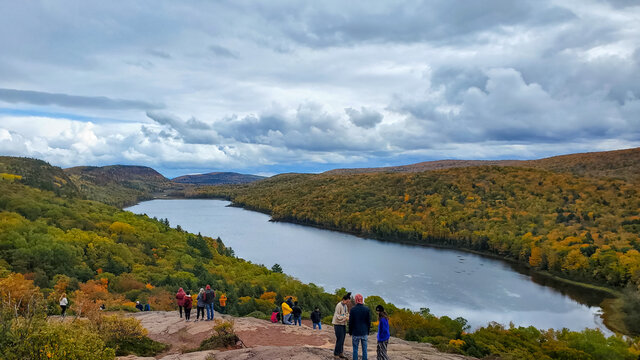 Peak Fall Colors from Lake of the Clouds in Porcupine Mountain State Park - October 3, 2020 © Limitless Production
