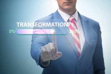 Concept of corporate business transformation