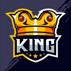 King crown esport logo design