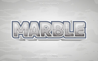 Editable Text Effect, Marble Text Style