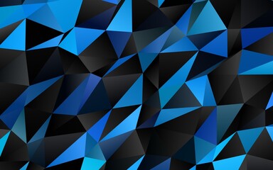 Obraz premium Light BLUE vector triangle mosaic template.