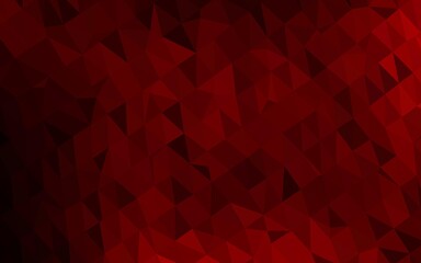 Fototapeta premium Dark Red vector abstract polygonal layout.