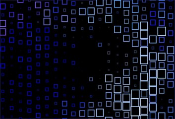 Dark BLUE vector template with rhombus.