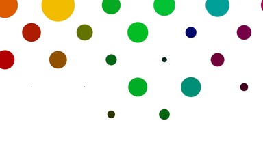 Fototapeta na wymiar Light Multicolor, Rainbow vector template with circles.