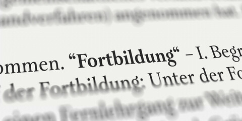 Fortbildung im Buch