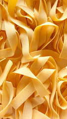 Dried pappardelle pasta closeup background -  Italian food ingredient