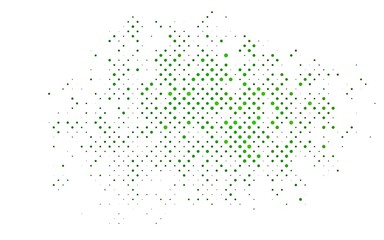 Light Green vector layout with circle shapes.