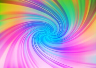Light Multicolor, Rainbow vector blurred background.