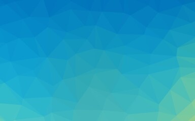 Light Blue, Green vector polygonal background.