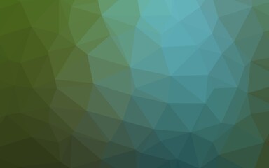 Dark Blue, Green vector abstract mosaic pattern.