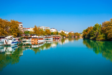 Tourist cruise boat at Manavgat river