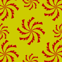 Vector illustration of Leaf Ornament Pattern