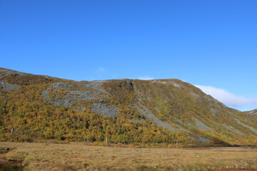 The beautiful autumn on Vesteralen and Lofoten islands 