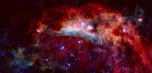 Science fiction wallpaper. Billions of galaxies in the universe. Elements of this image furnished...