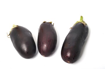 Eggplant on a white background